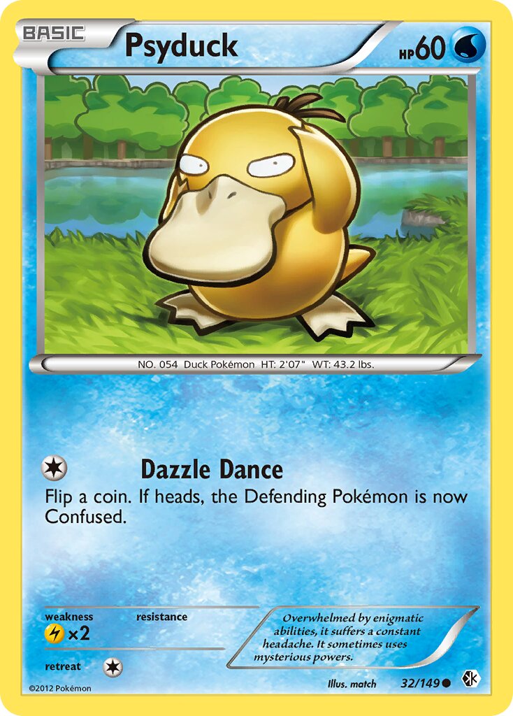 Psyduck 032/153 — Boundaries Crossed (English Pokémon TCG card)