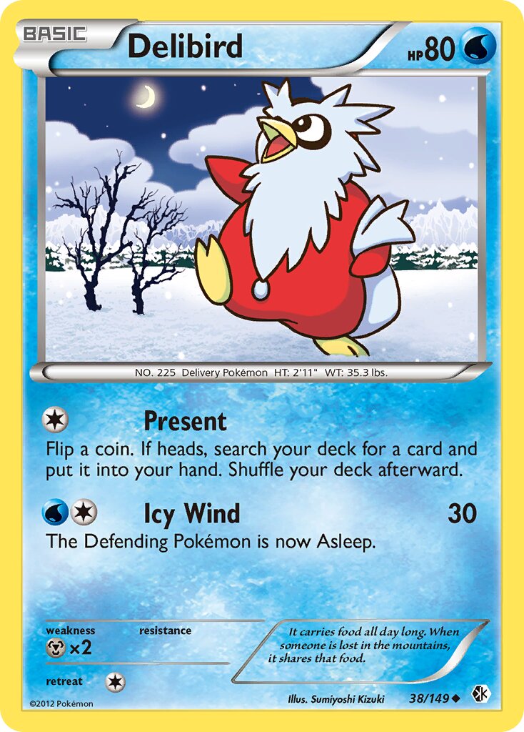 Delibird 038/153 — Boundaries Crossed (English Pokémon TCG card)