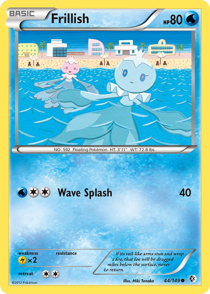 Frillish 044/153 — Boundaries Crossed (English Pokémon TCG card)