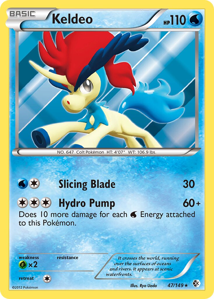Keldeo 047/153 — Boundaries Crossed (English Pokémon TCG card)