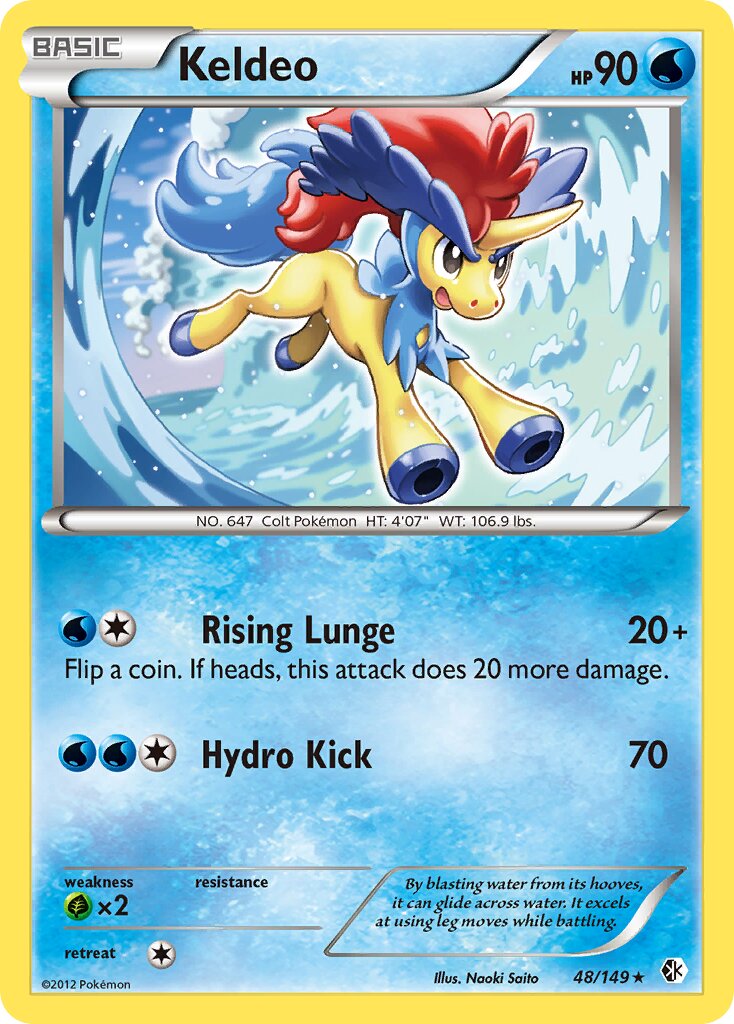 Keldeo 048/153 — Boundaries Crossed (English Pokémon TCG card)
