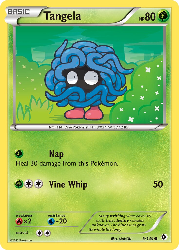 Tangela 005/153 — Boundaries Crossed (English Pokémon TCG card)