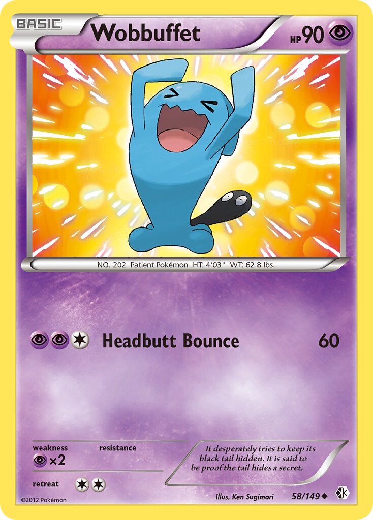 Wobbuffet 058/153 — Boundaries Crossed (English Pokémon TCG card)