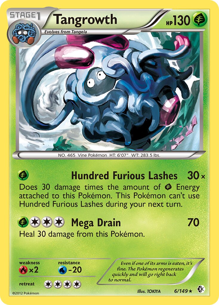 Tangrowth 006/153 — Boundaries Crossed (English Pokémon TCG card)