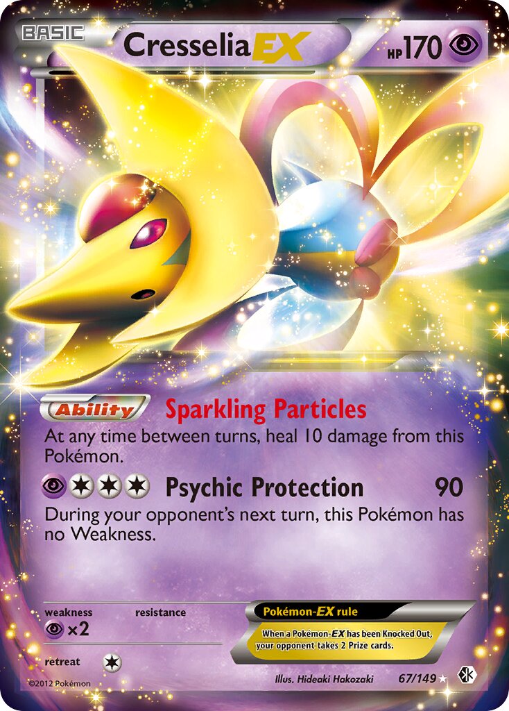 Cresselia-EX 067/153 — Boundaries Crossed (English Pokémon TCG card)