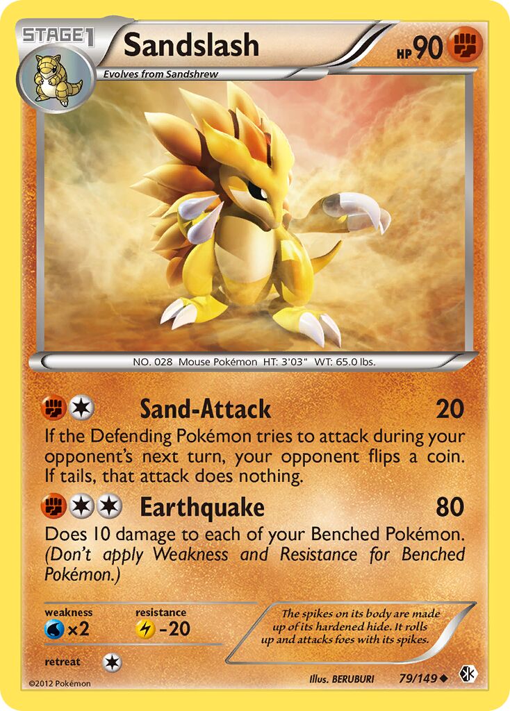 Sandslash 079/153 — Boundaries Crossed (English Pokémon TCG card)