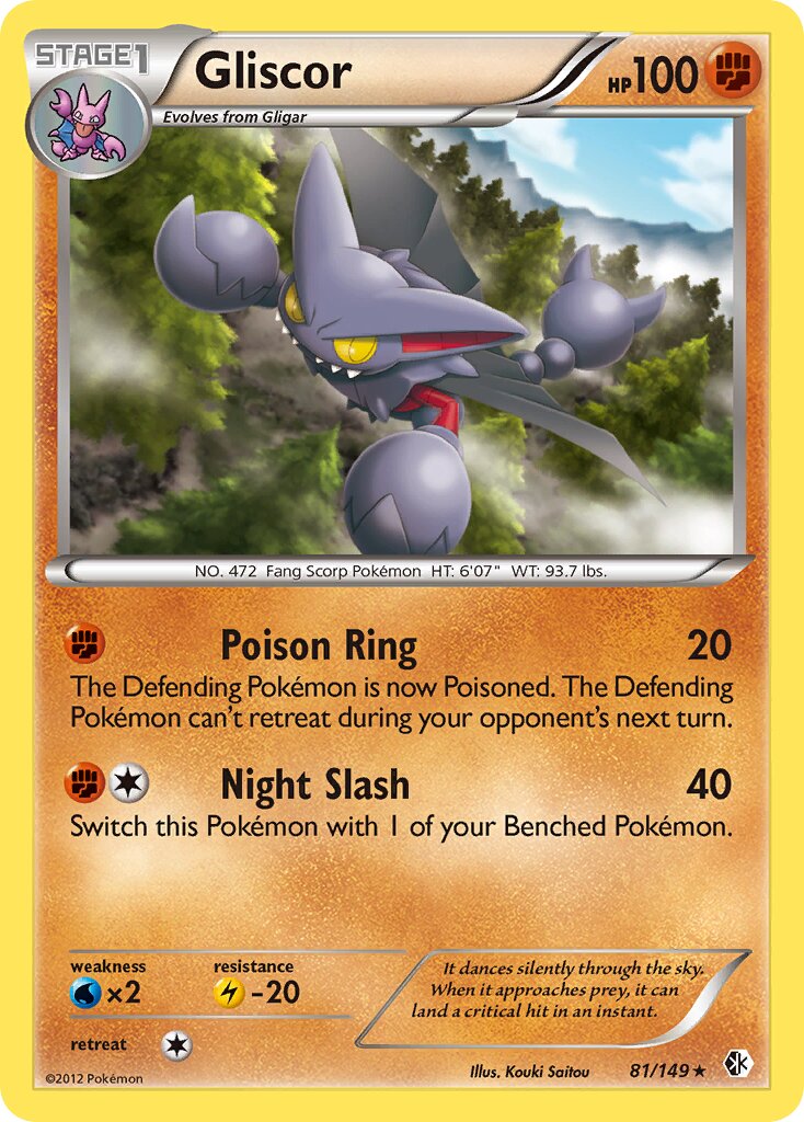 Gliscor 081/153 — Boundaries Crossed (English Pokémon TCG card)