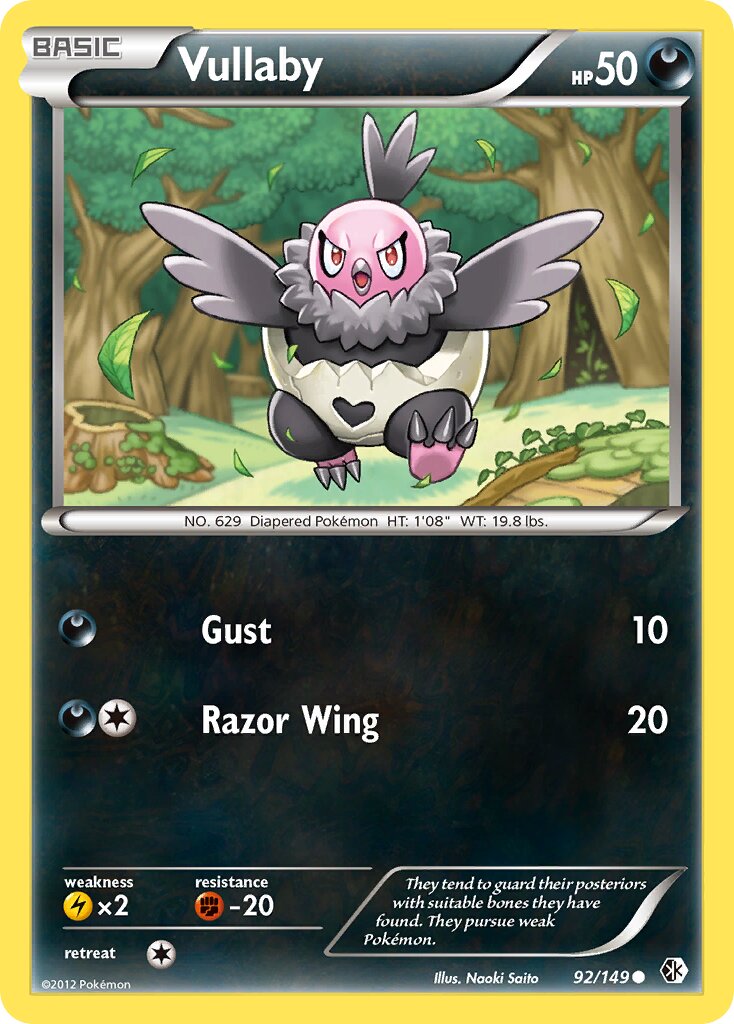 Vullaby 092/153 — Boundaries Crossed (English Pokémon TCG card)