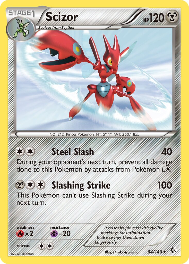 Scizor 094/153 — Boundaries Crossed (English Pokémon TCG card)