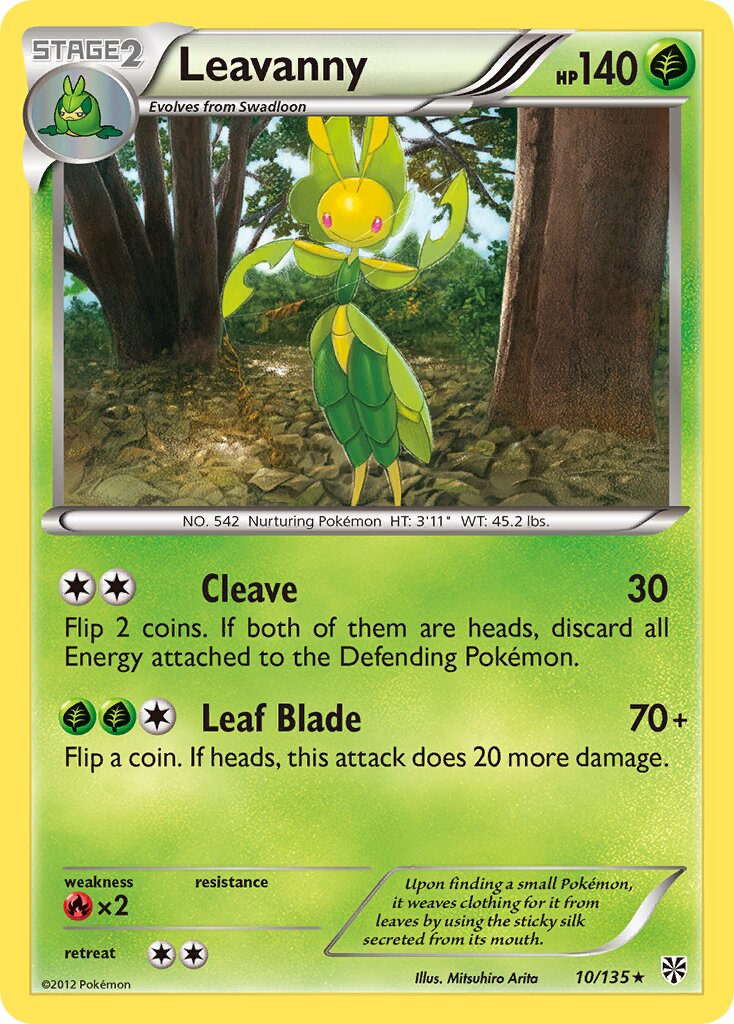 Leavanny 010/138 — Plasma Storm (English Pokémon TCG card)