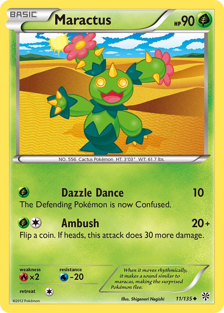 Maractus 011/138 — Plasma Storm (English Pokémon TCG card)
