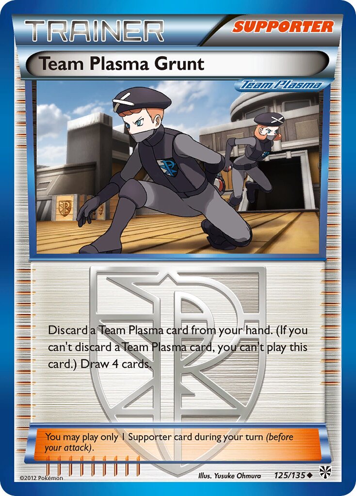 Team Plasma Grunt 125/138 — Plasma Storm (English Pokémon TCG card)