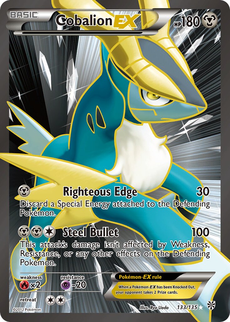 Cobalion-EX 133/138 — Plasma Storm (English Pokémon TCG card)