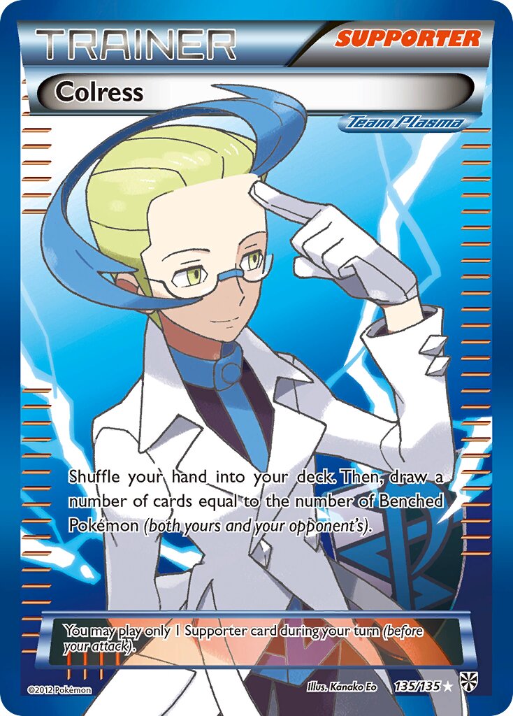 Colress 135/138 — Plasma Storm (English Pokémon TCG card)