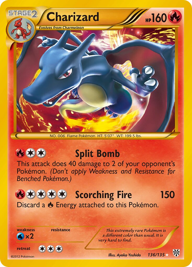 Charizard 136/138 — Plasma Storm (English Pokémon TCG card)