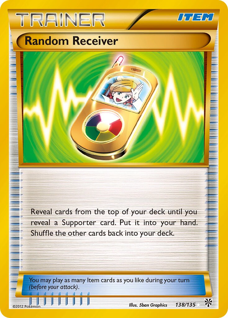 Random Receiver 138/138 — Plasma Storm (English Pokémon TCG card)