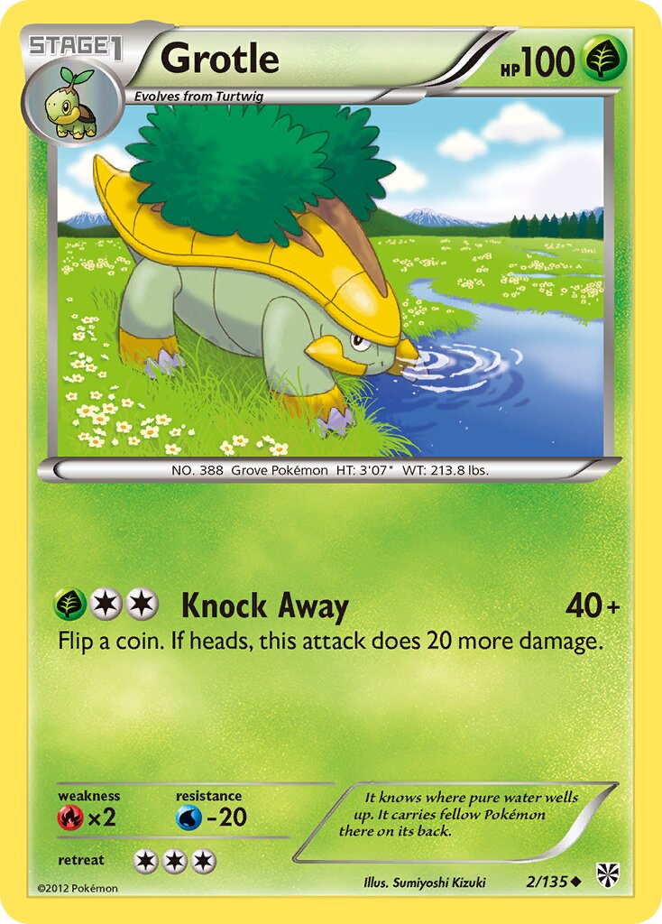 Grotle 002/138 — Plasma Storm (English Pokémon TCG card)