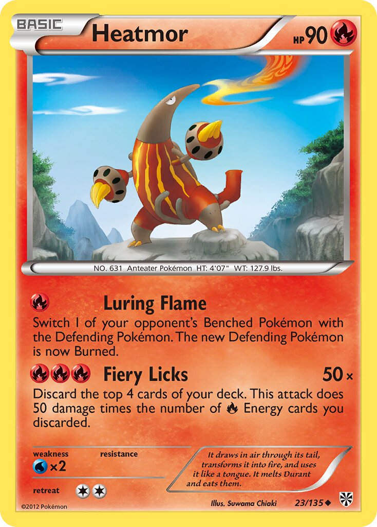 Heatmor 023/138 — Plasma Storm (English Pokémon TCG card)