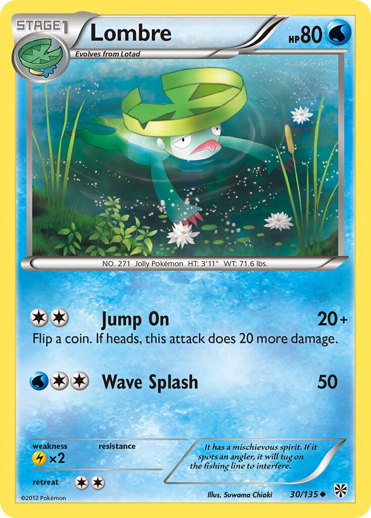 Lombre 030/138 — Plasma Storm (English Pokémon TCG card)