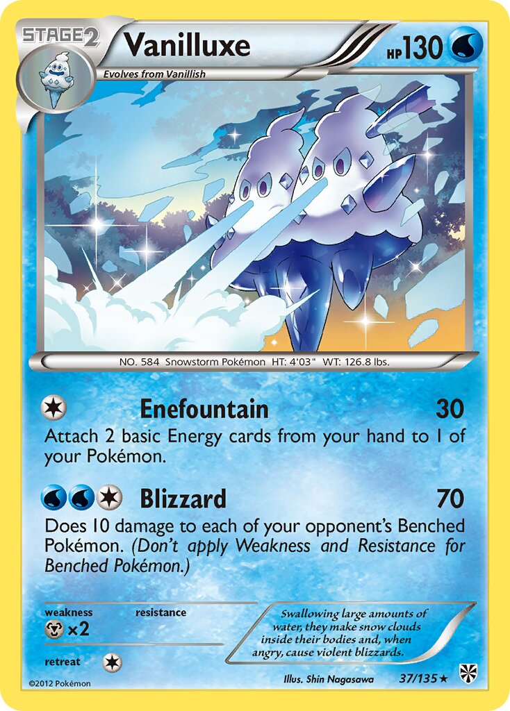 Vanilluxe 037/138 — Plasma Storm (English Pokémon TCG card)