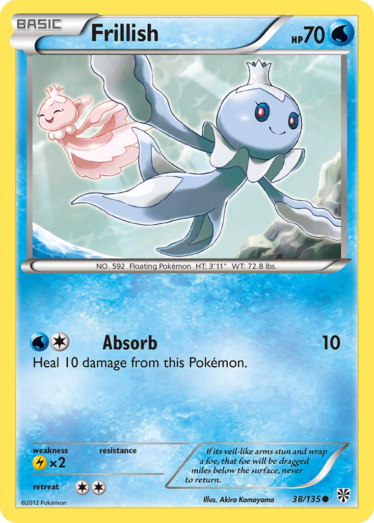 Frillish 038/138 — Plasma Storm (English Pokémon TCG card)