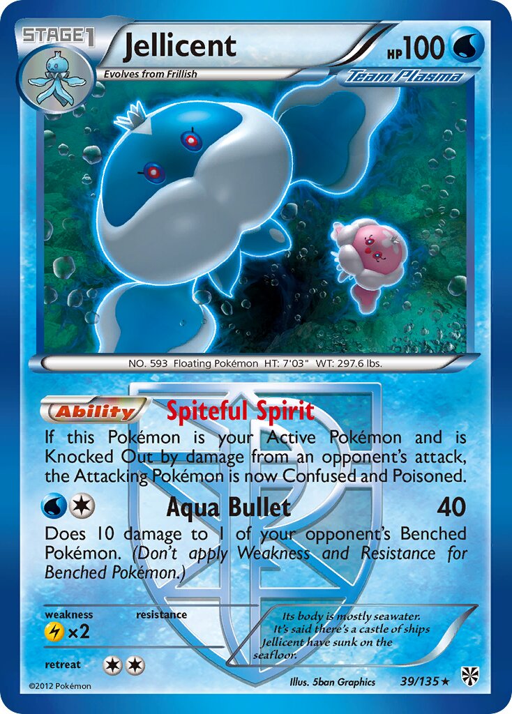 Jellicent 039/138 — Plasma Storm (English Pokémon TCG card)