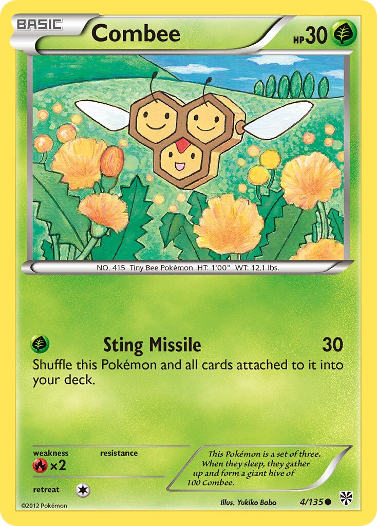 Combee 004/138 — Plasma Storm (English Pokémon TCG card)