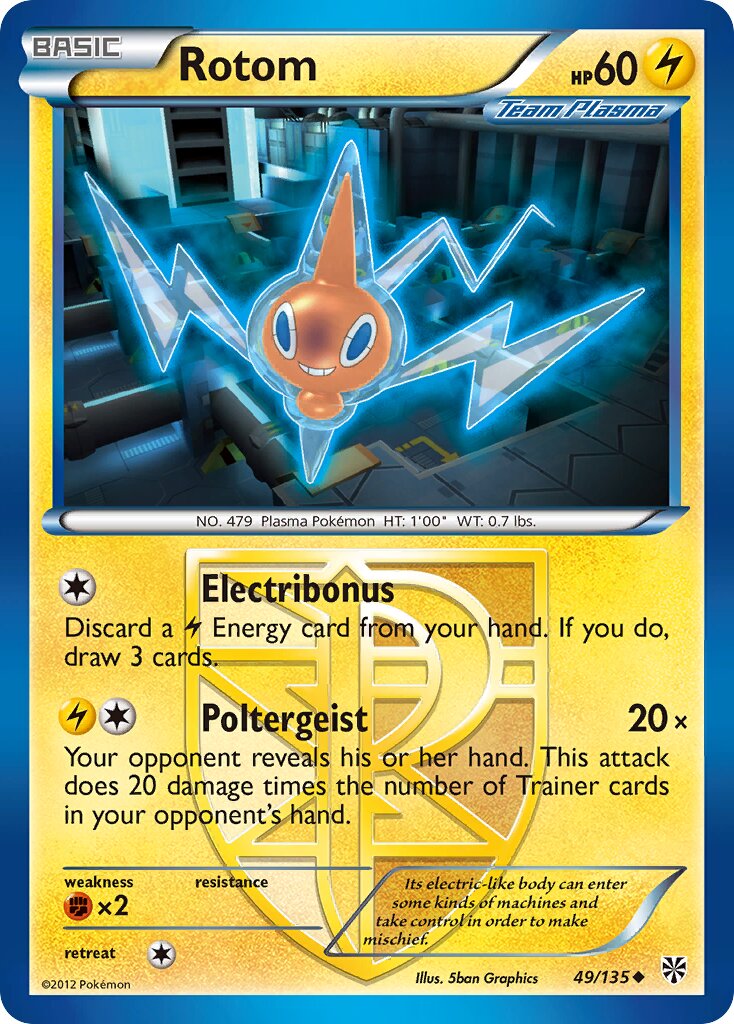 Rotom 049/138 — Plasma Storm (English Pokémon TCG card)