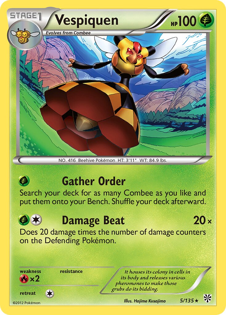 Vespiquen 005/138 — Plasma Storm (English Pokémon TCG card)