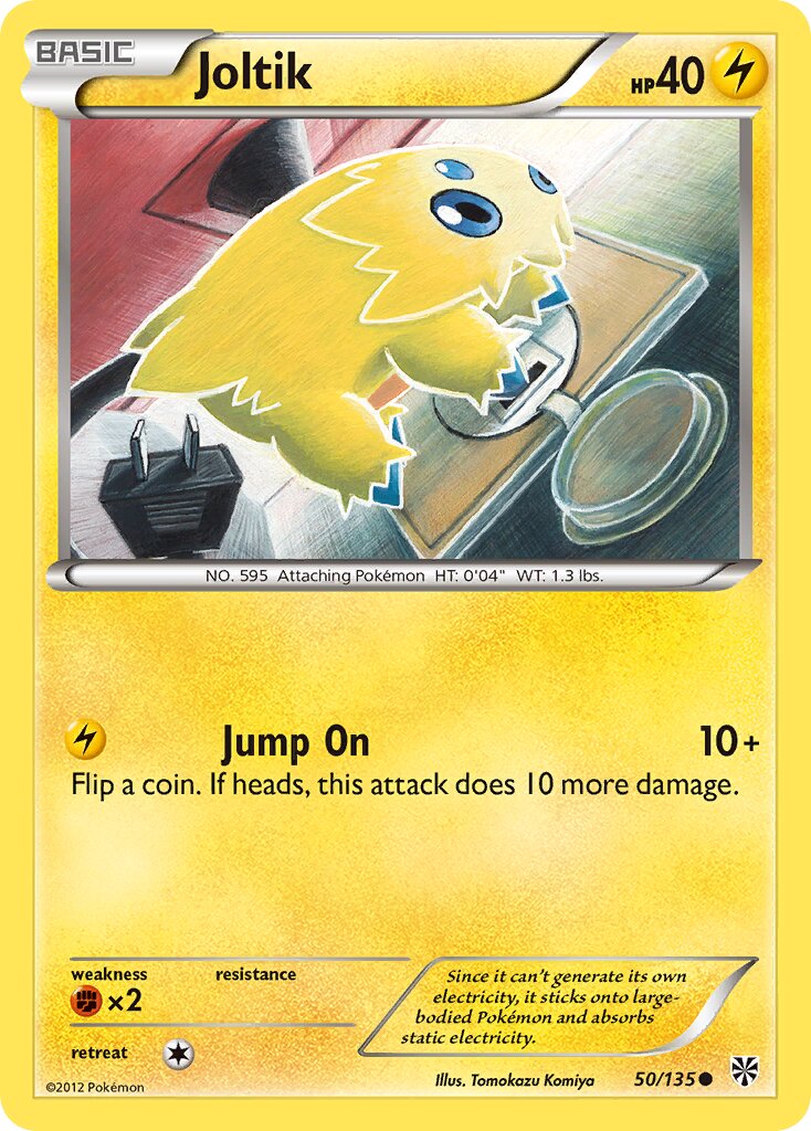 Joltik 050/138 — Plasma Storm (English Pokémon TCG card)