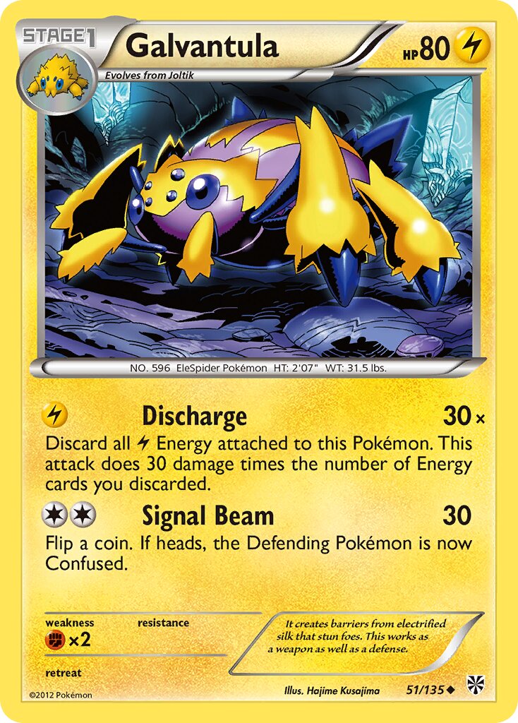 Galvantula 051/138 — Plasma Storm (English Pokémon TCG card)
