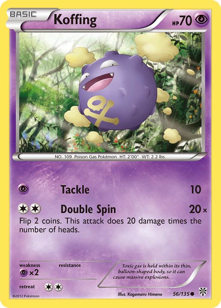 Koffing 056/138 — Plasma Storm (English Pokémon TCG card)