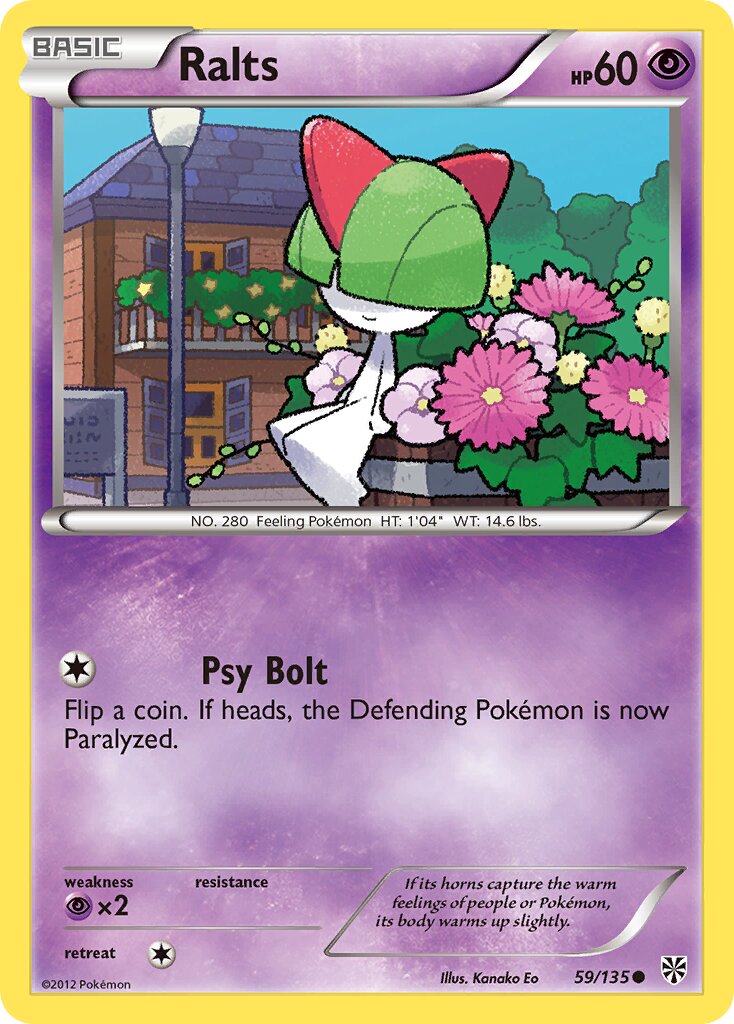 Ralts 059/138 — Plasma Storm (English Pokémon TCG card)