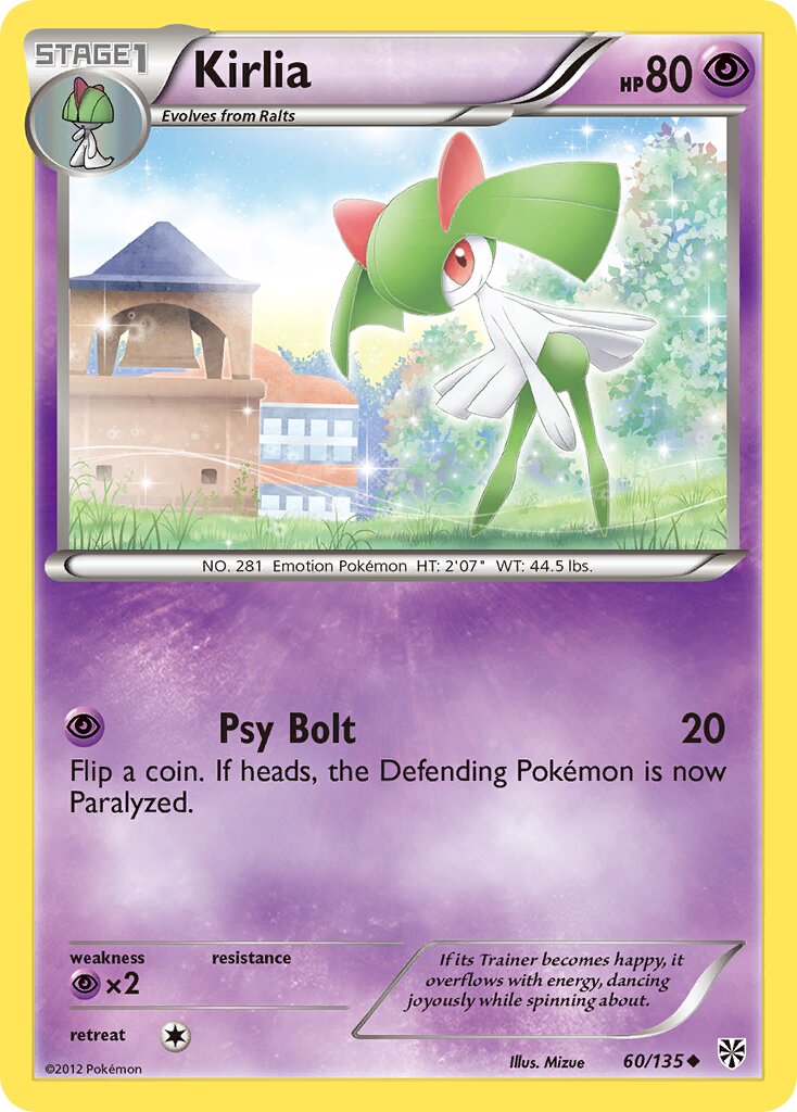 Kirlia 060/138 — Plasma Storm (English Pokémon TCG card)