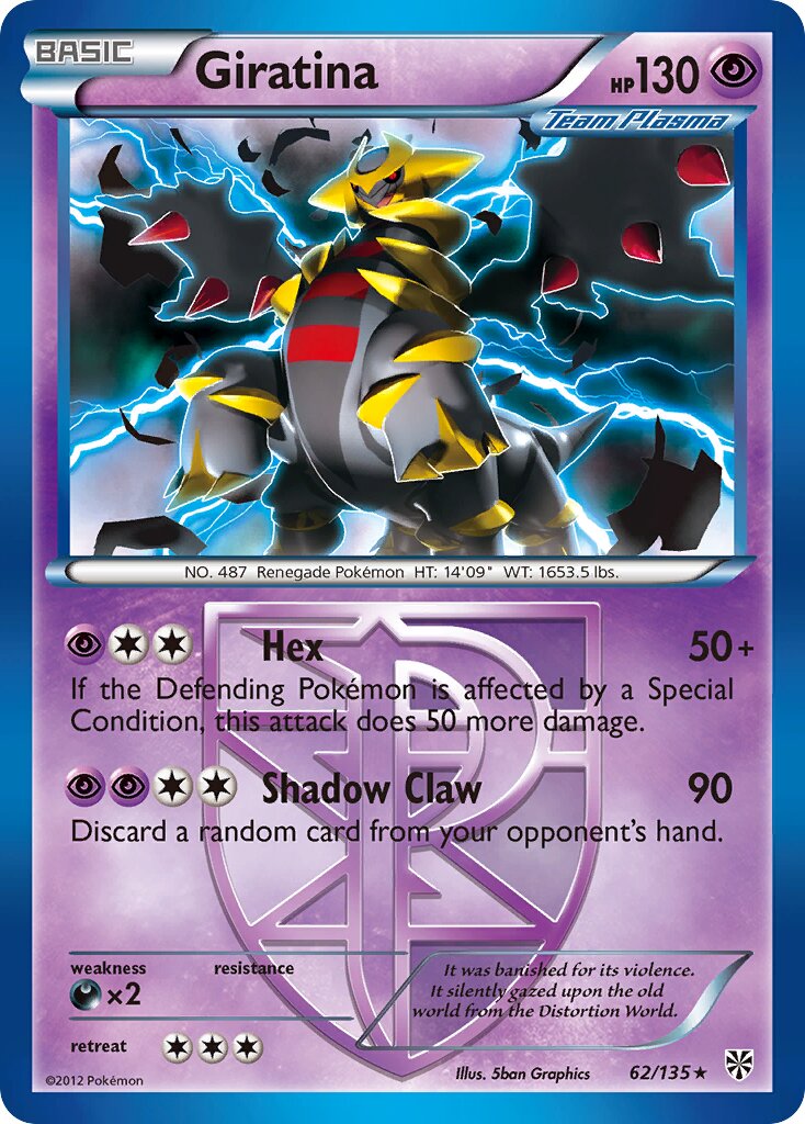 Giratina 062/138 — Plasma Storm (English Pokémon TCG card)