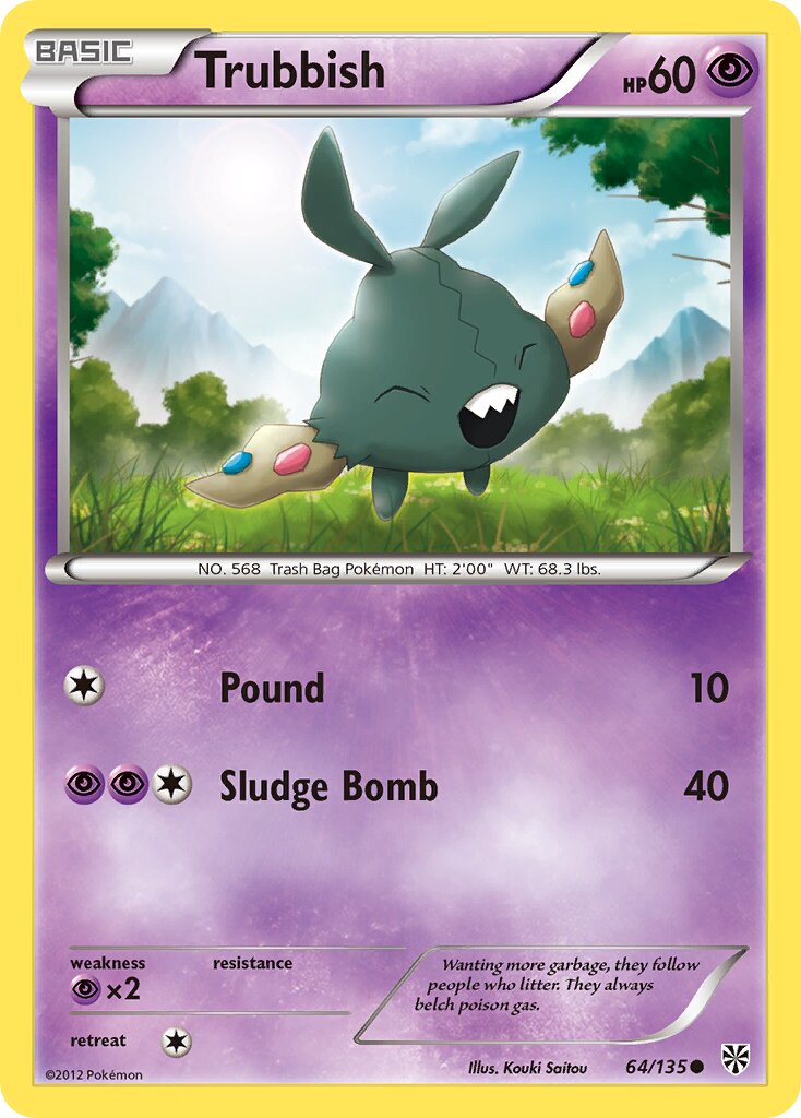 Trubbish 064/138 — Plasma Storm (English Pokémon TCG card)