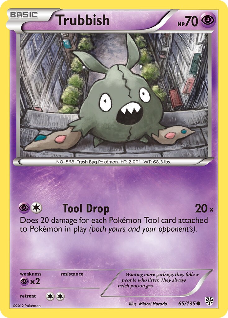 Trubbish 065/138 — Plasma Storm (English Pokémon TCG card)