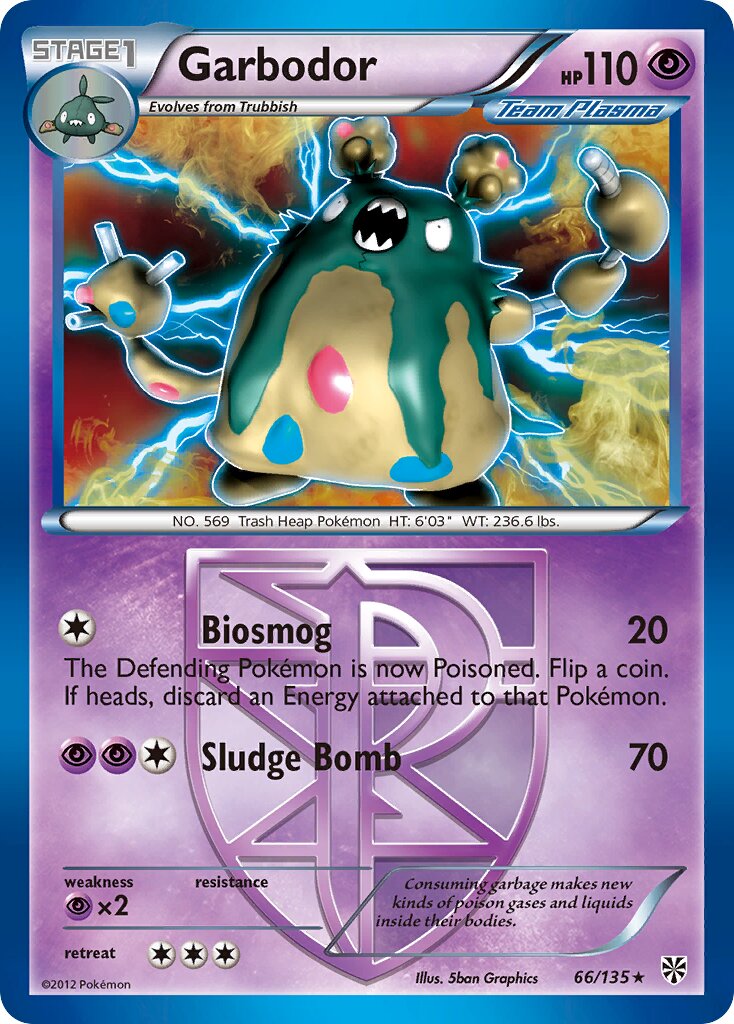 Garbodor 066/138 — Plasma Storm (English Pokémon TCG card)
