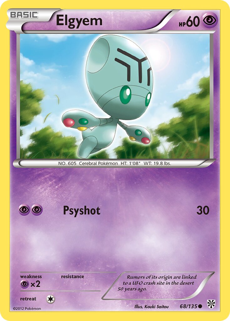 Elgyem 068/138 — Plasma Storm (English Pokémon TCG card)