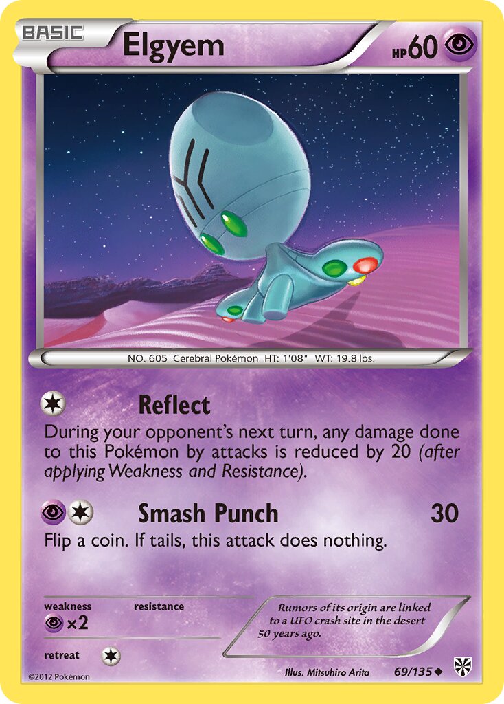 Elgyem 069/138 — Plasma Storm (English Pokémon TCG card)