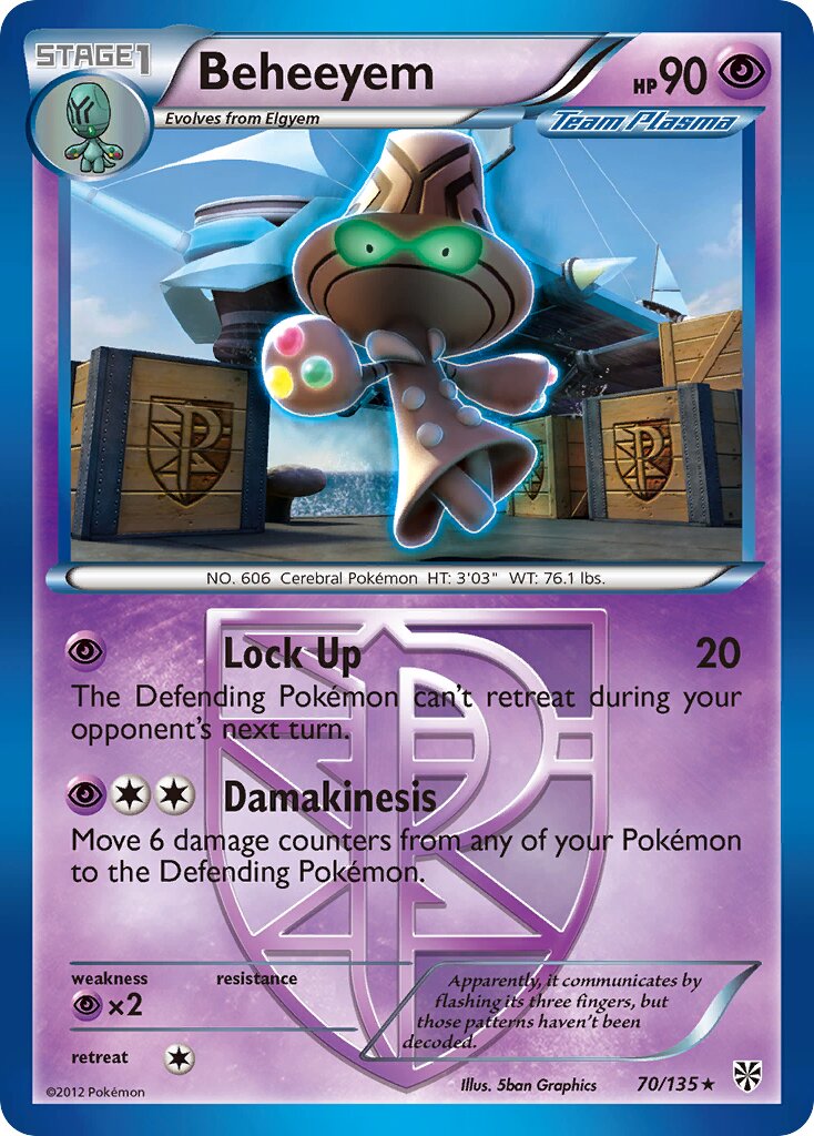 Beheeyem 070/138 — Plasma Storm (English Pokémon TCG card)