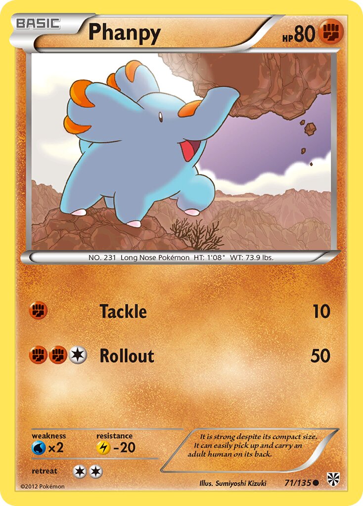 Phanpy 071/138 — Plasma Storm (English Pokémon TCG card)