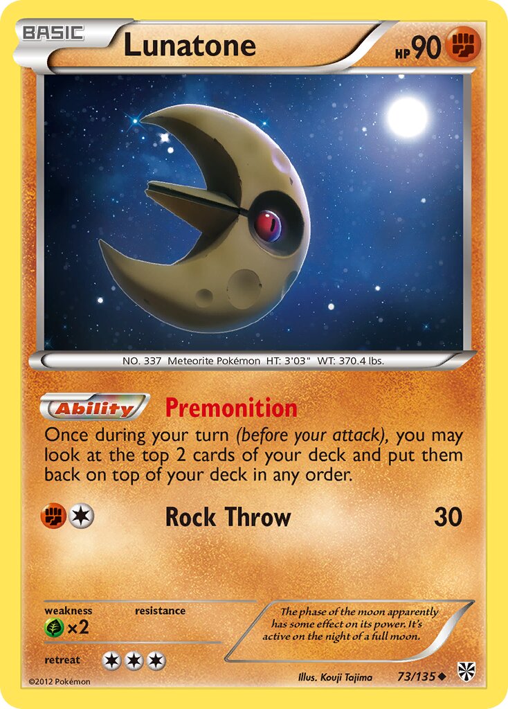 Lunatone 073/138 — Plasma Storm (English Pokémon TCG card)