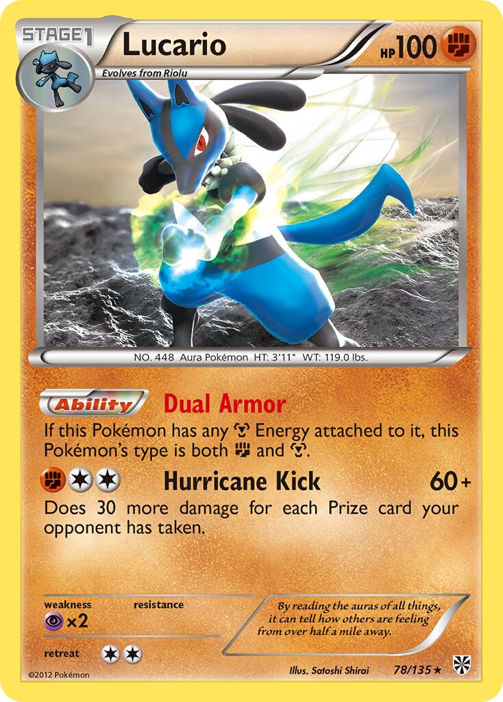 Lucario 078/138 — Plasma Storm (English Pokémon TCG card)