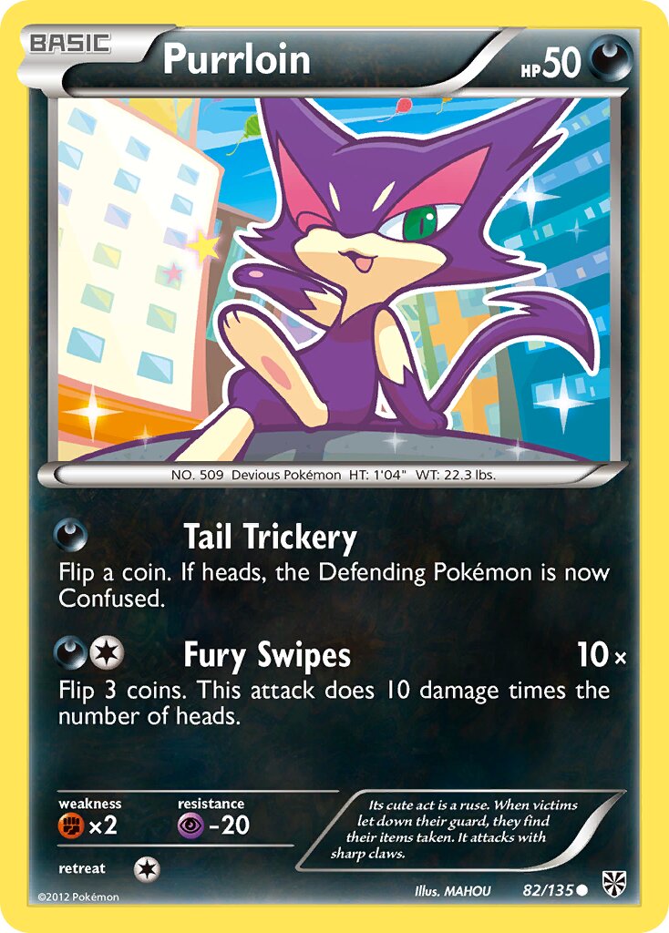 Purrloin 082/138 — Plasma Storm (English Pokémon TCG card)