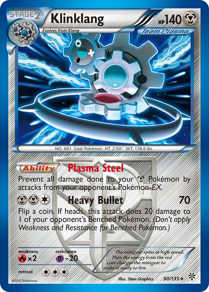 Klinklang 090/138 — Plasma Storm (English Pokémon TCG card)