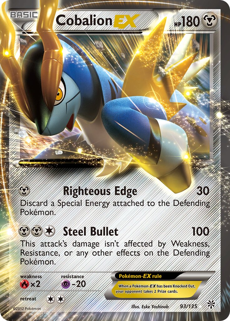 Cobalion-EX 093/138 — Plasma Storm (English Pokémon TCG card)