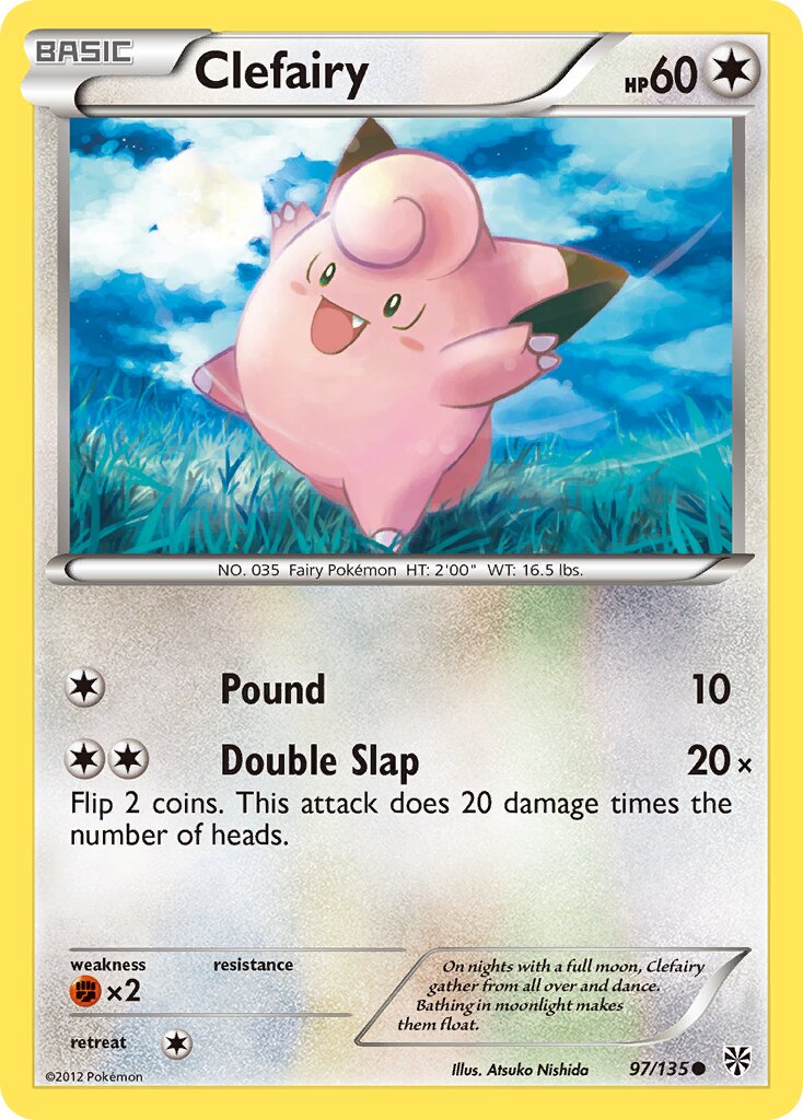Clefairy 097/138 — Plasma Storm (English Pokémon TCG card)