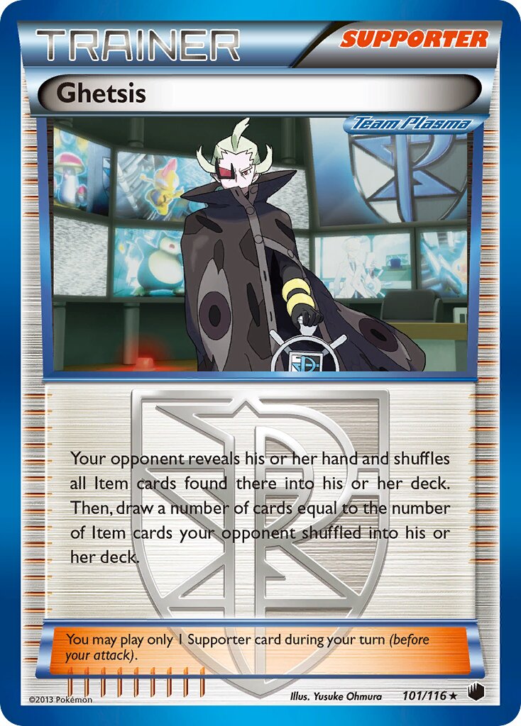 Ghetsis 101/122 — Plasma Freeze (English Pokémon TCG card)