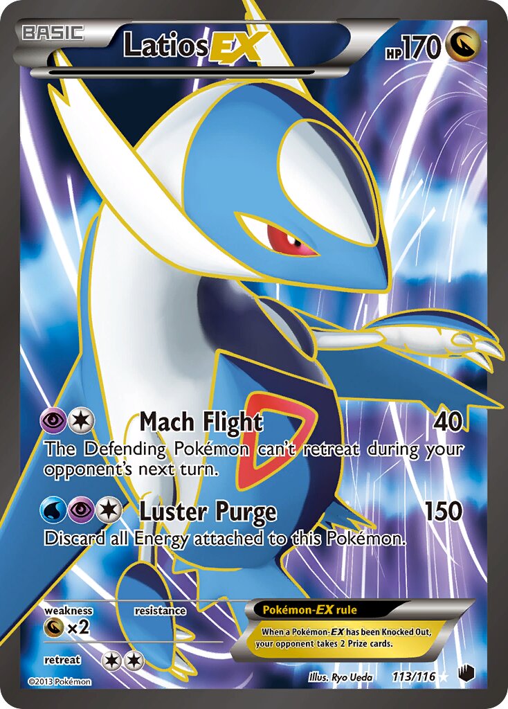 Latios-EX 113/122 — Plasma Freeze (English Pokémon TCG card)